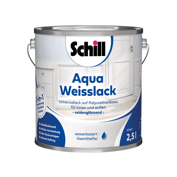 Schill Aqua Weisslack 2,5 Liter